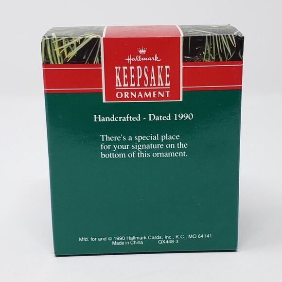 1990 Hallmark Teacher Handcrafted Keepsake Holiday Christmas Ornament. - Picture 7 of 9